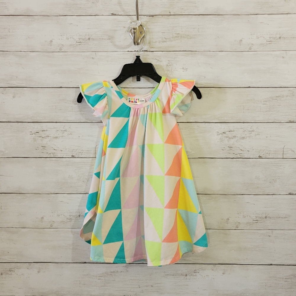 Dot Dot Smile Colorful Colorblock Geometric‎ Toddler Kids Dress Size 12-24 M